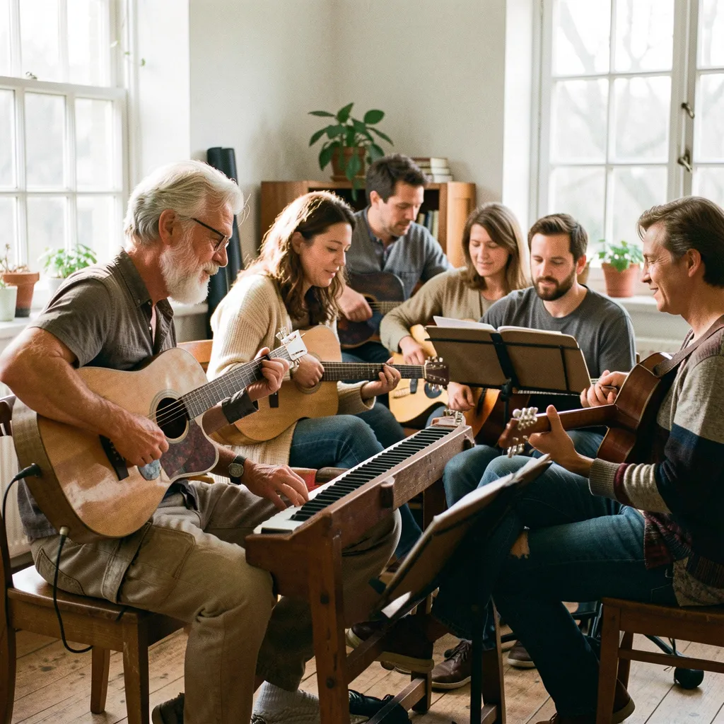 Comfortable music learning space