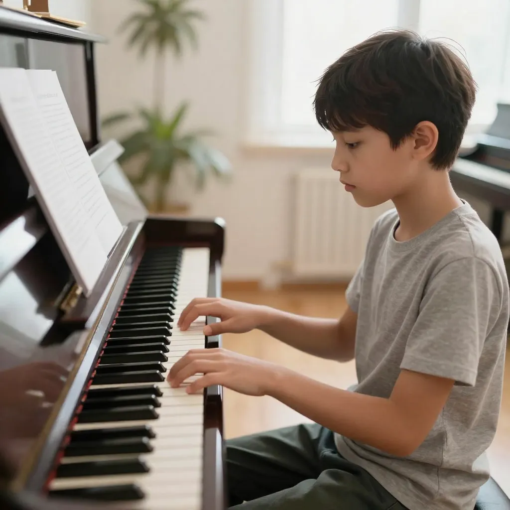 Music lesson preparation and setup